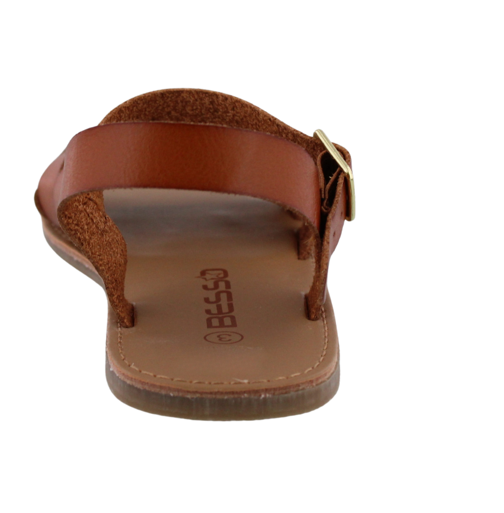 Kids Wide Band Crisscross Sandal