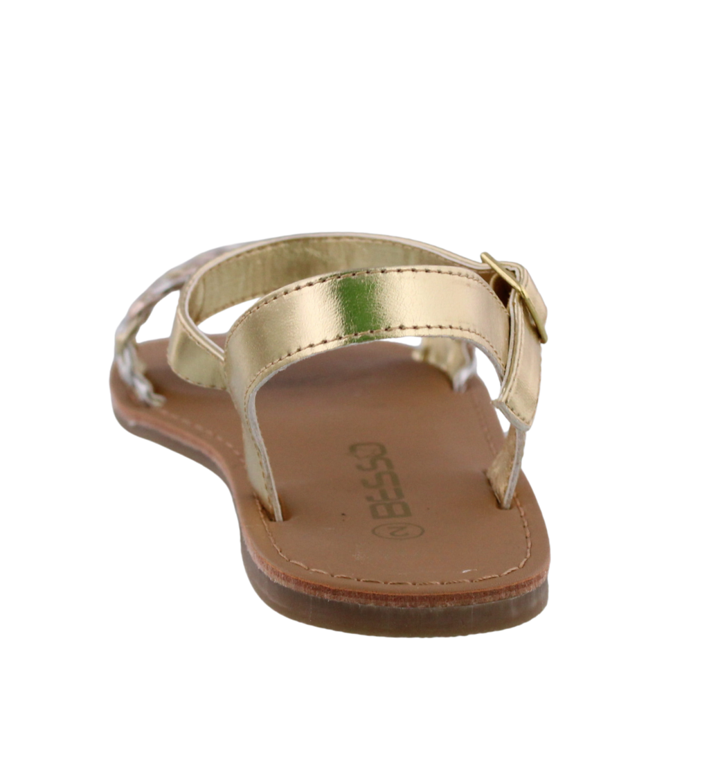 Girls Braided Band Sandal