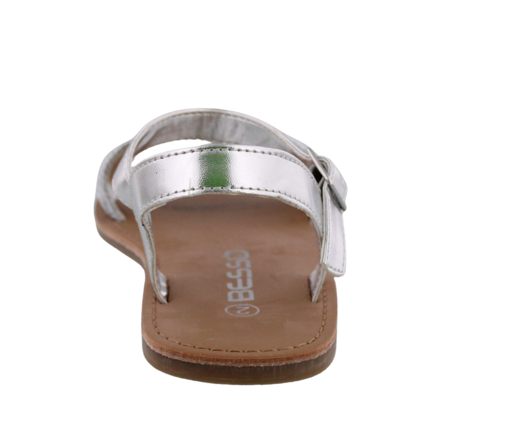 Girls Metallic Rope Sandal