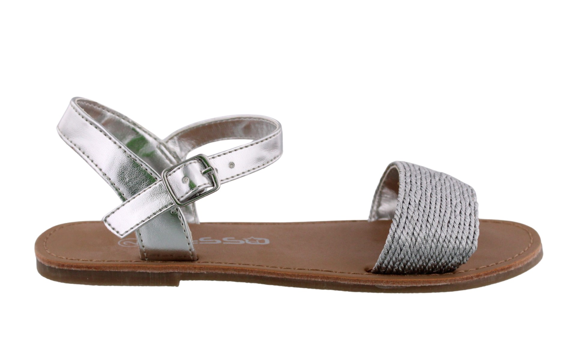 Girls Metallic Rope Sandal