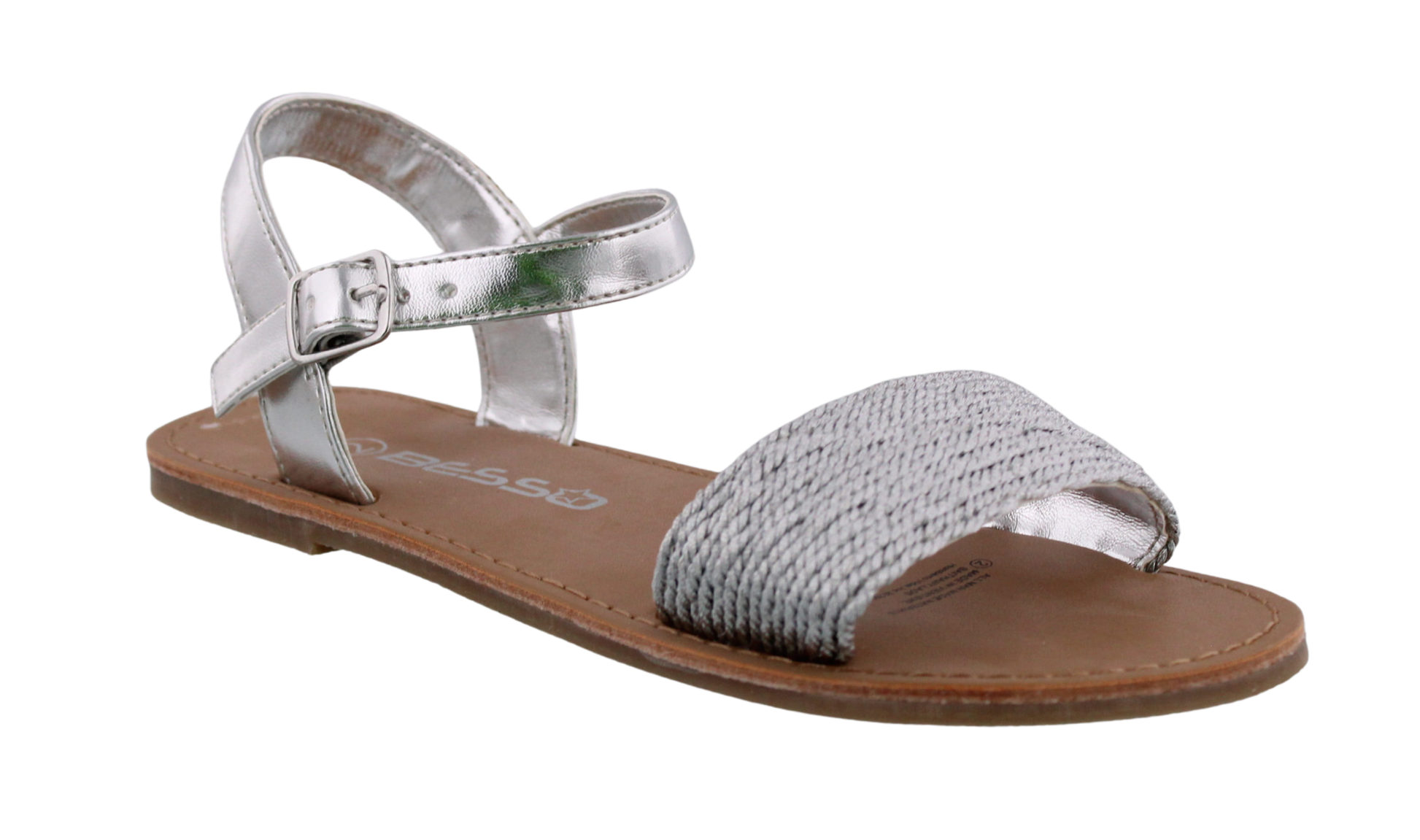 Girls Metallic Rope Sandal