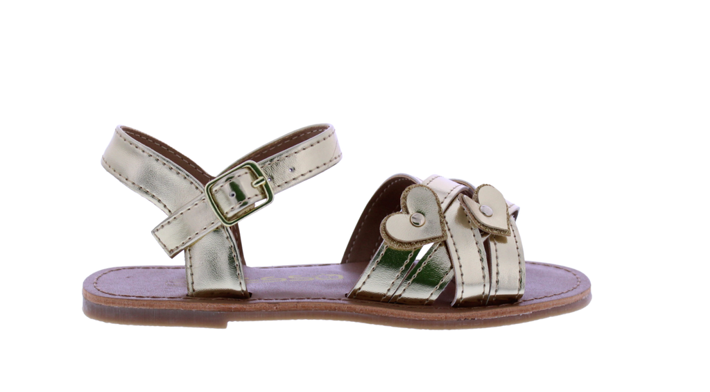 Girls Double Heart Sandal
