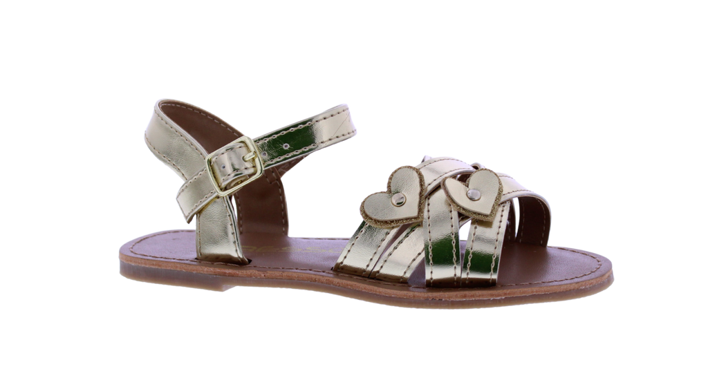 Girls Double Heart Sandal