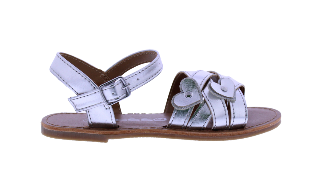 Girls Double Heart Sandal
