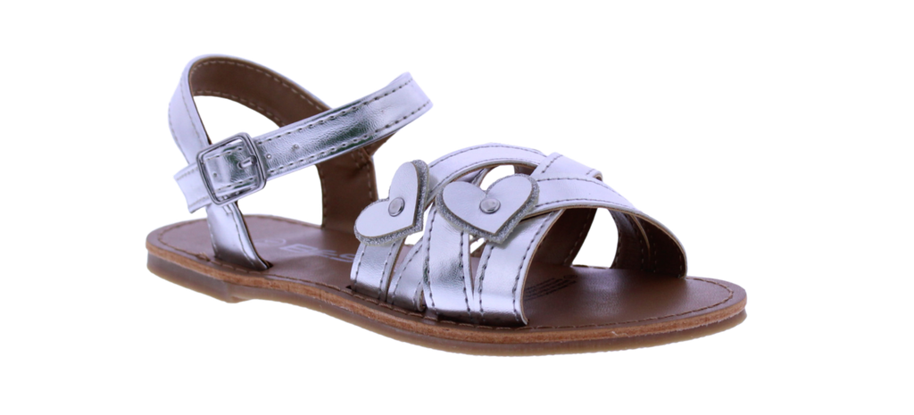 Girls Double Heart Sandal