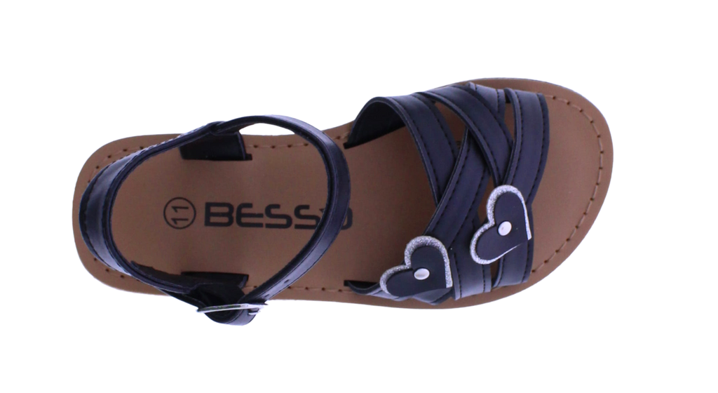 Girls Double Heart Sandal