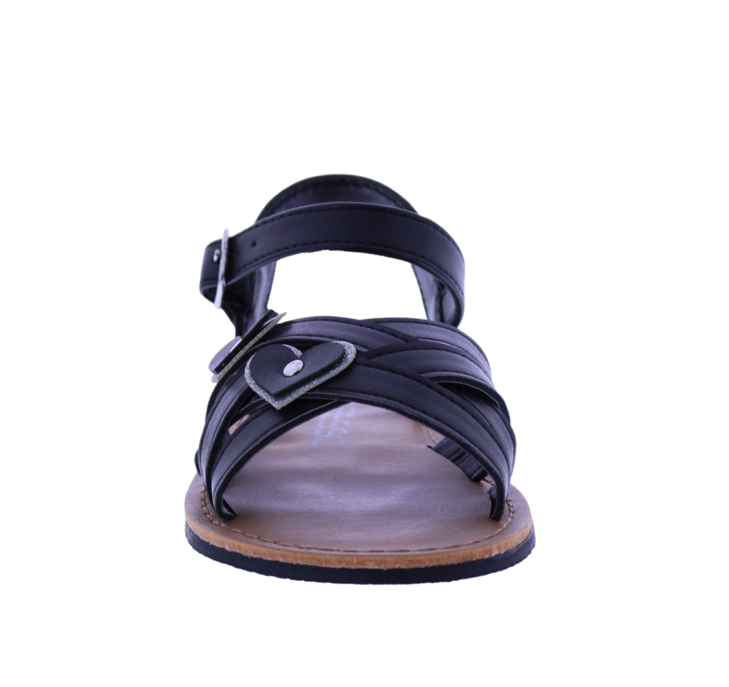 Girls Double Heart Sandal