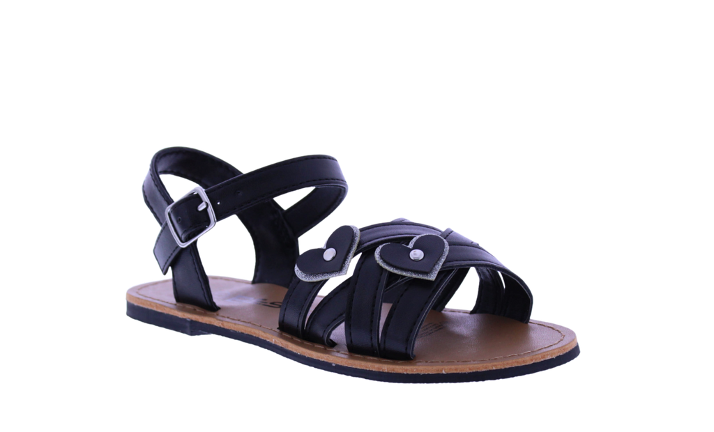 Girls Double Heart Sandal