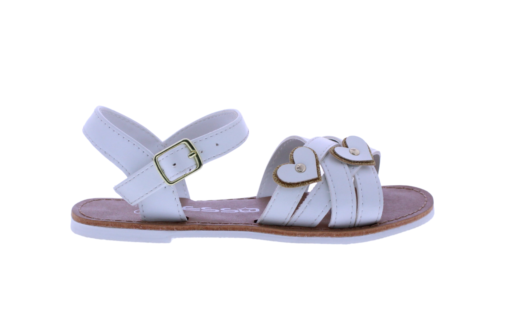 Girls Double Heart Sandal