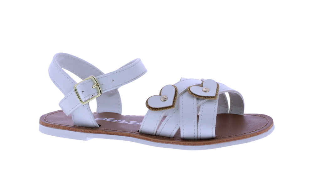 Girls Double Heart Sandal