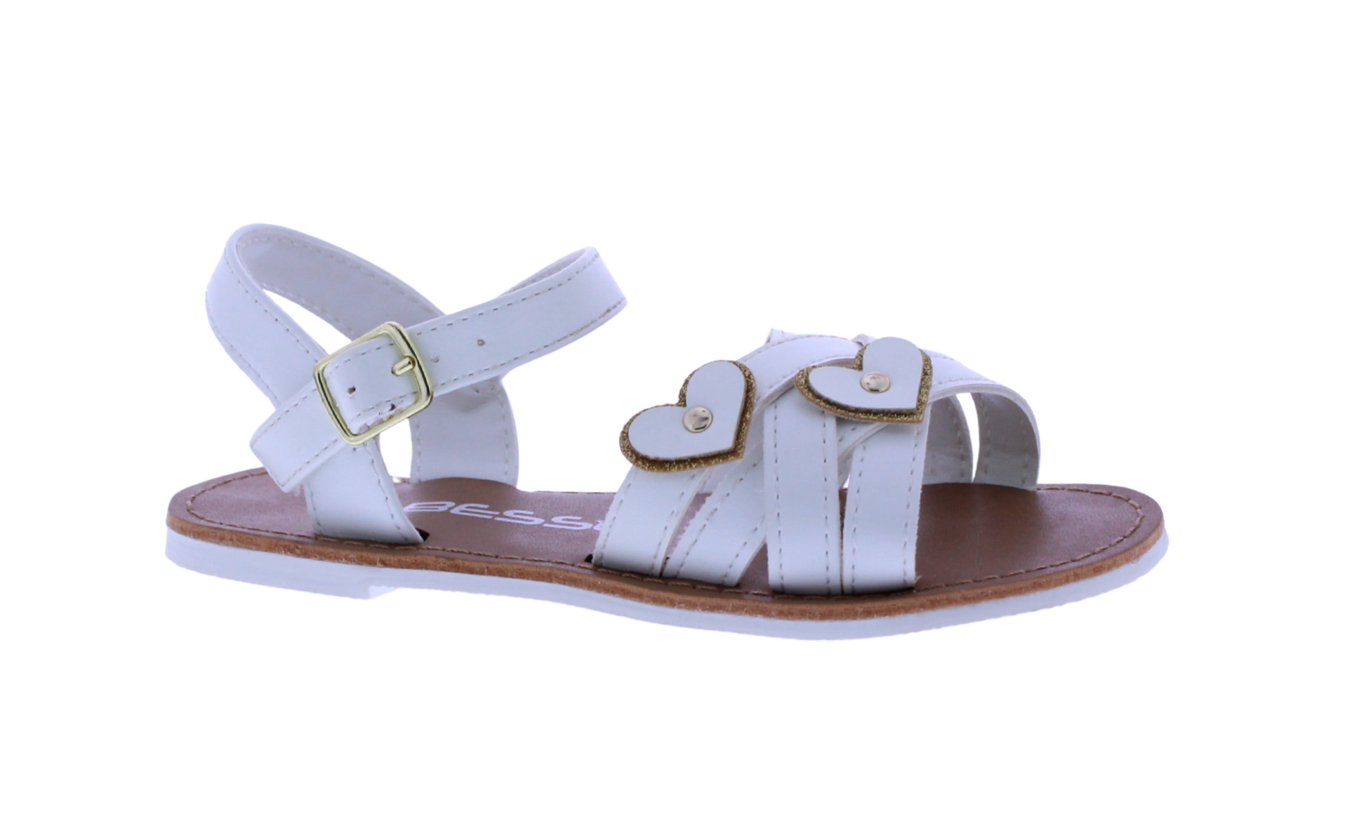 Girls Double Heart Sandal