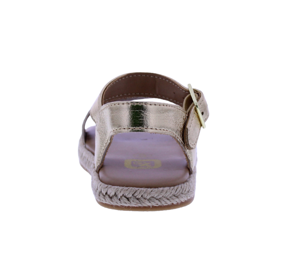 Girls Laser Cut Yute Sandal