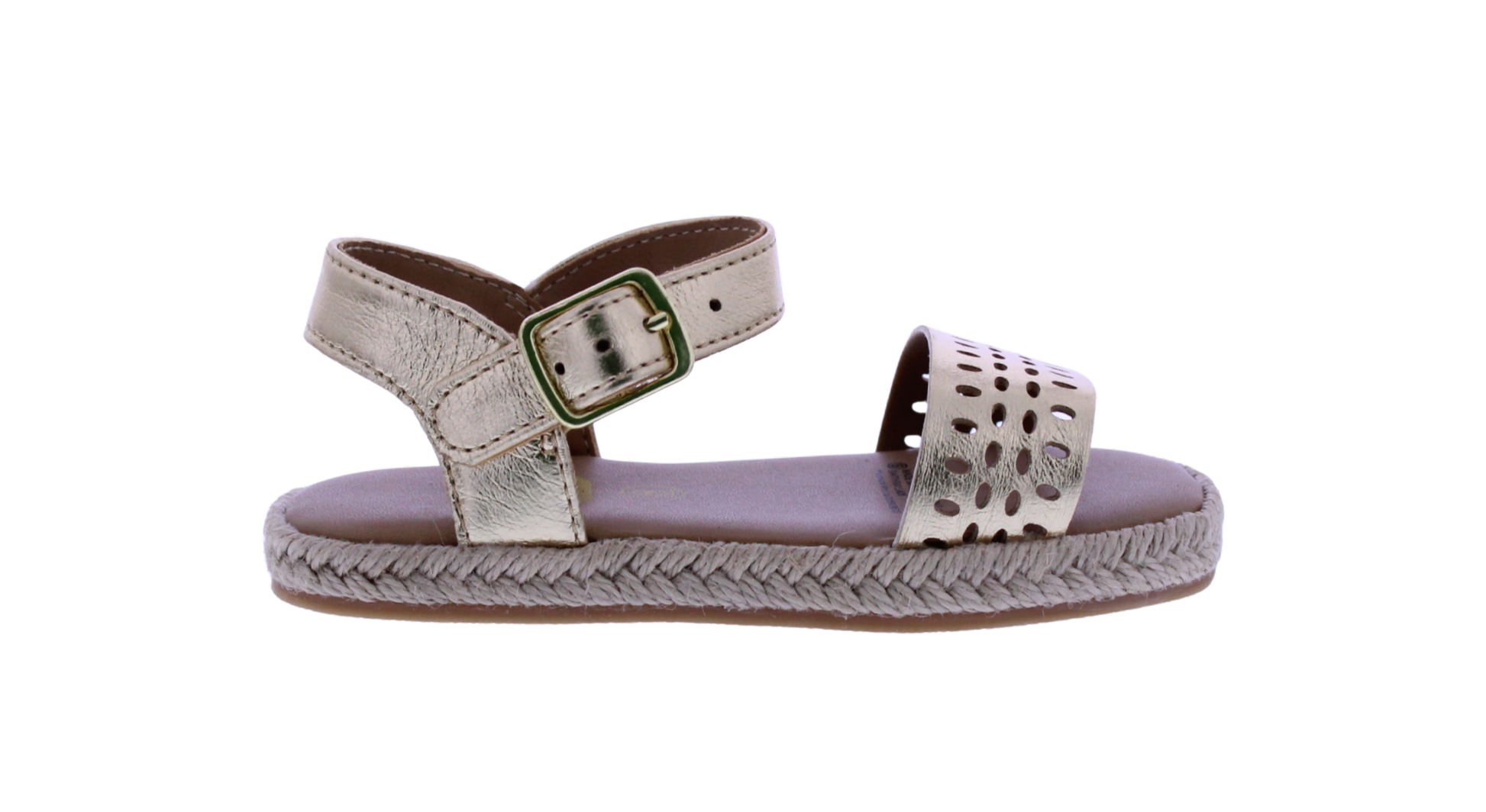 Girls Laser Cut Yute Sandal