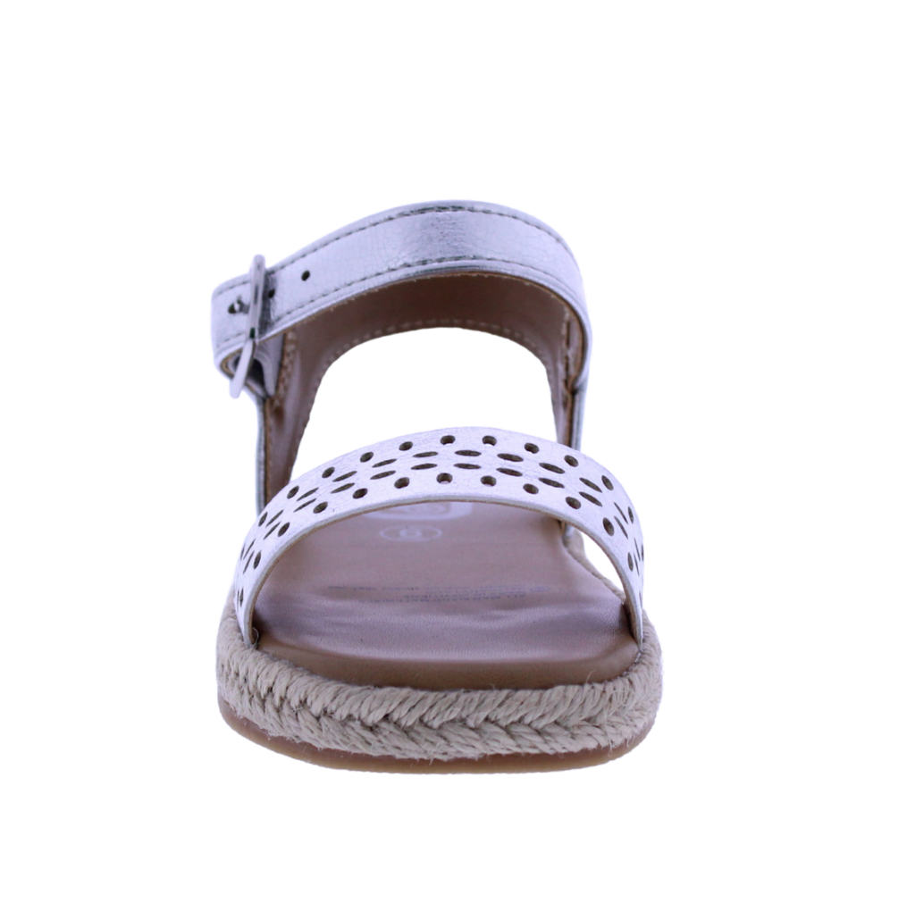 Girls Laser Cut Yute Sandal
