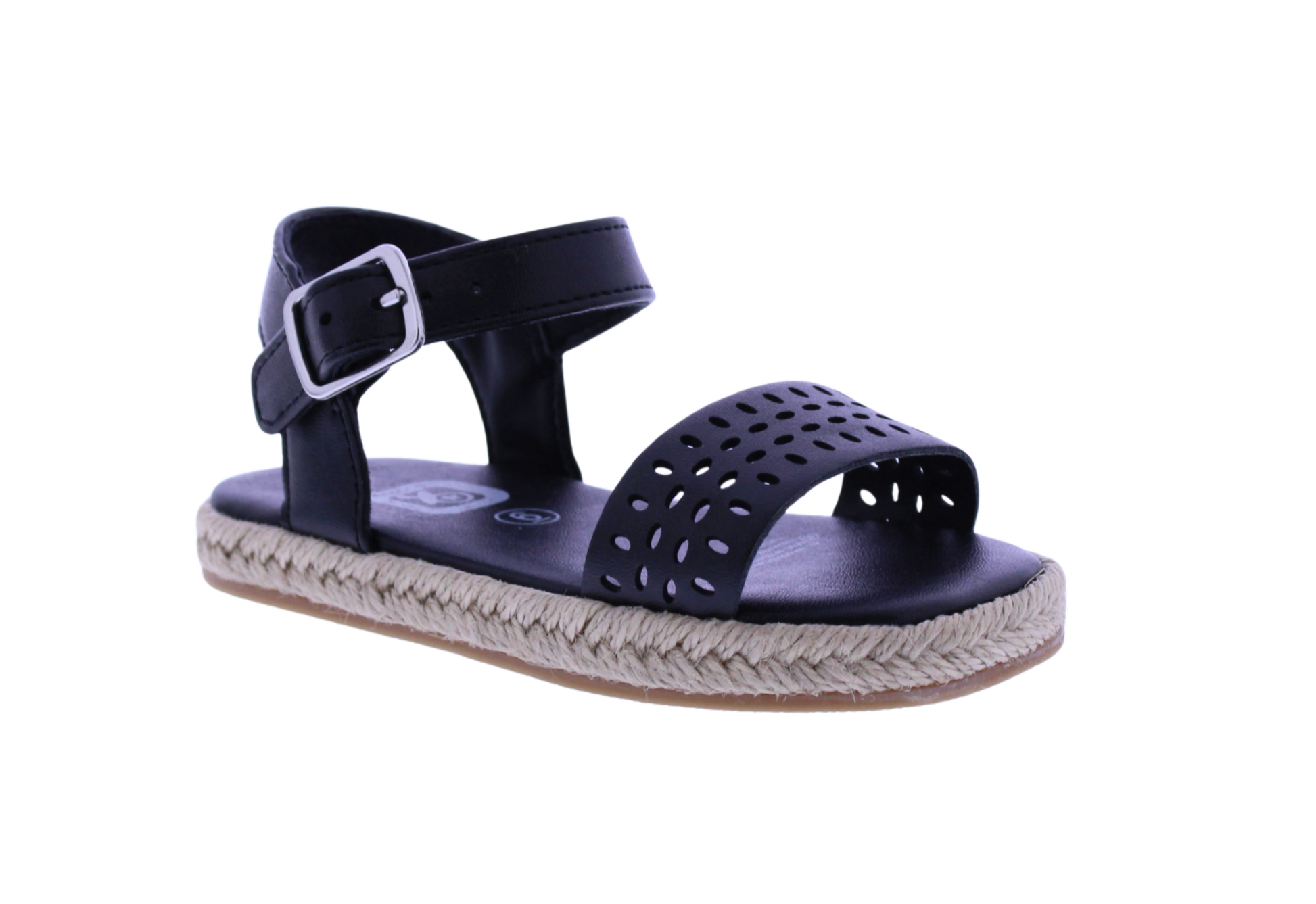 Girls Laser Cut Yute Sandal