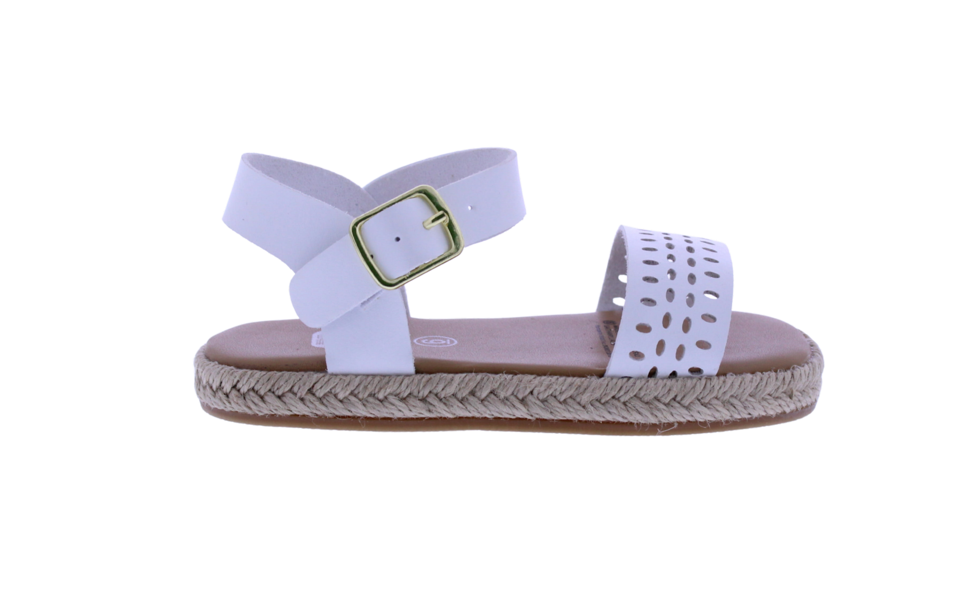 Girls Laser Cut Yute Sandal
