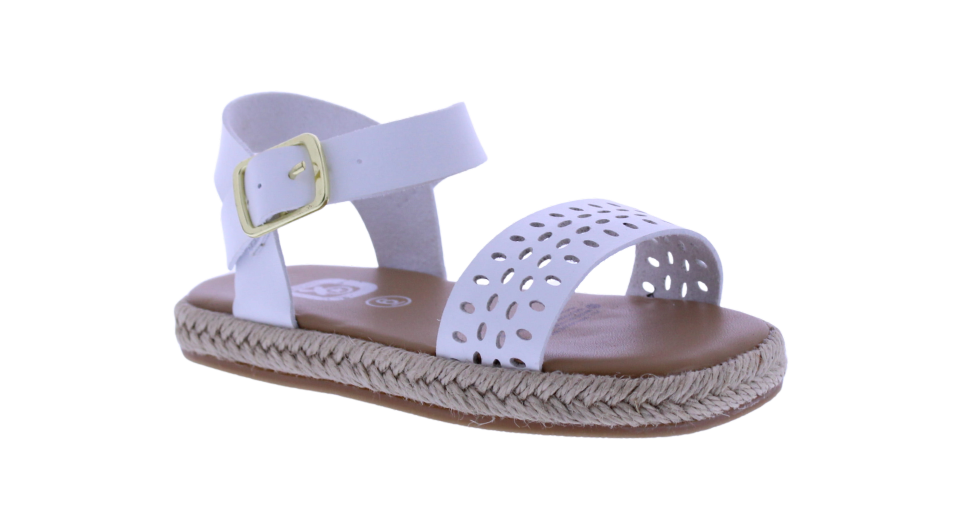 Girls Laser Cut Yute Sandal