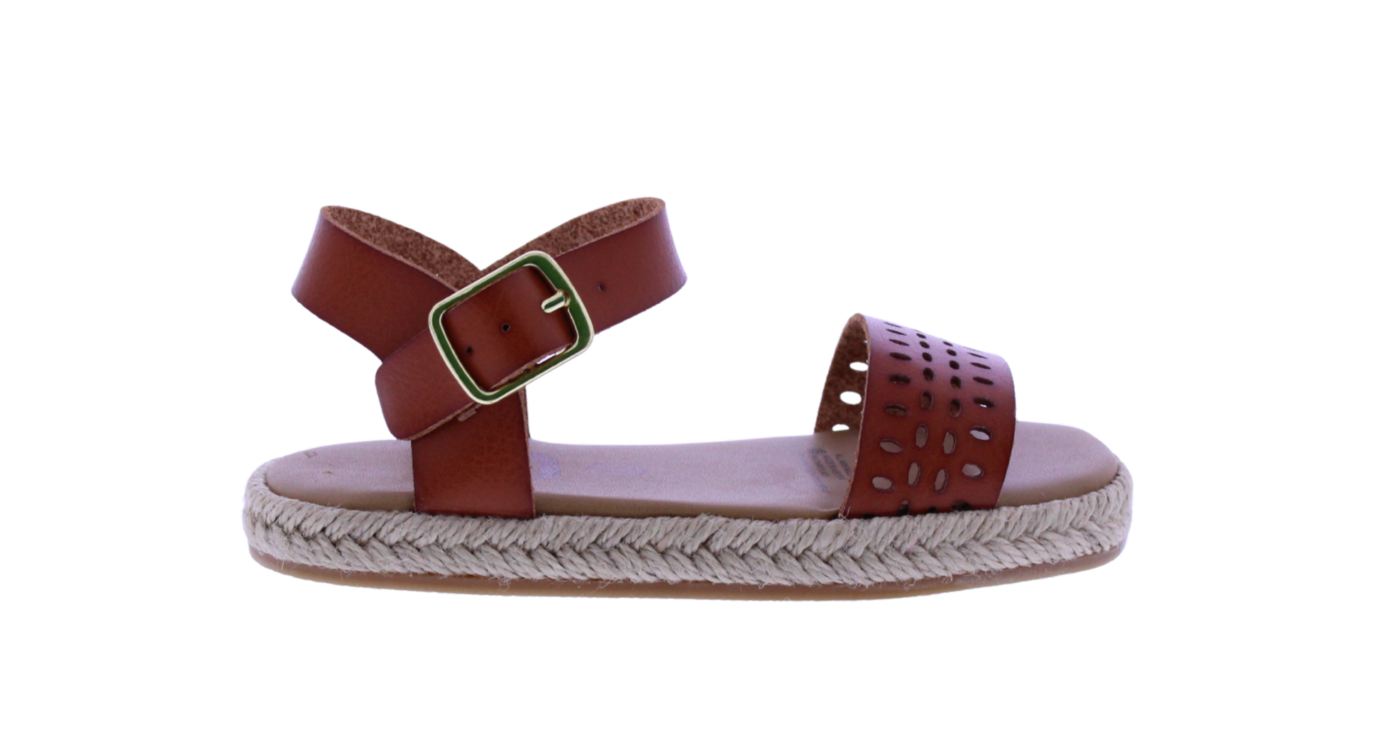 Girls Laser Cut Yute Sandal