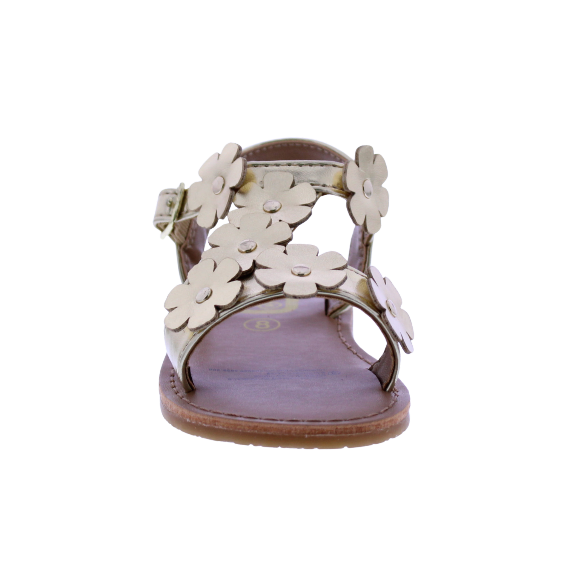 Girls Asymetric Flower Sandal