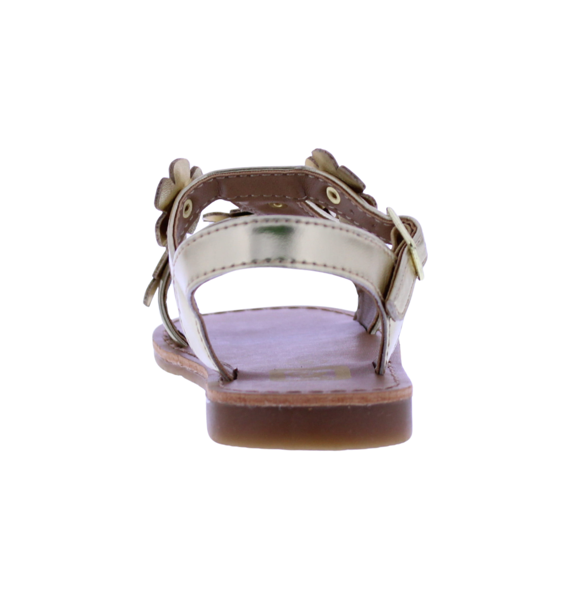 Girls Asymetric Flower Sandal