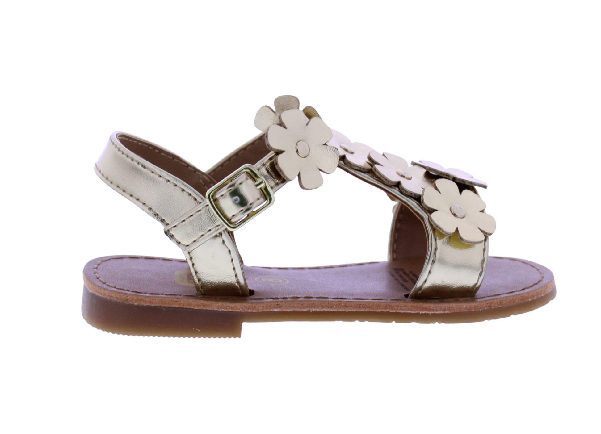 Girls Asymetric Flower Sandal