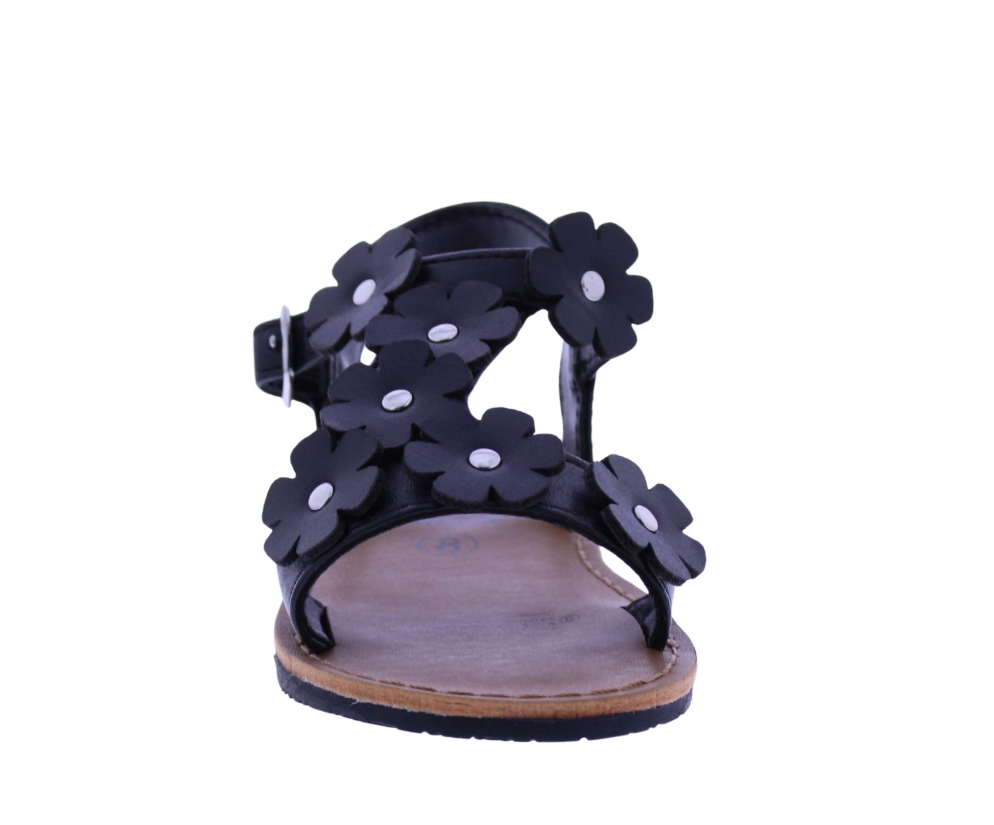 Girls Asymetric Flower Sandal