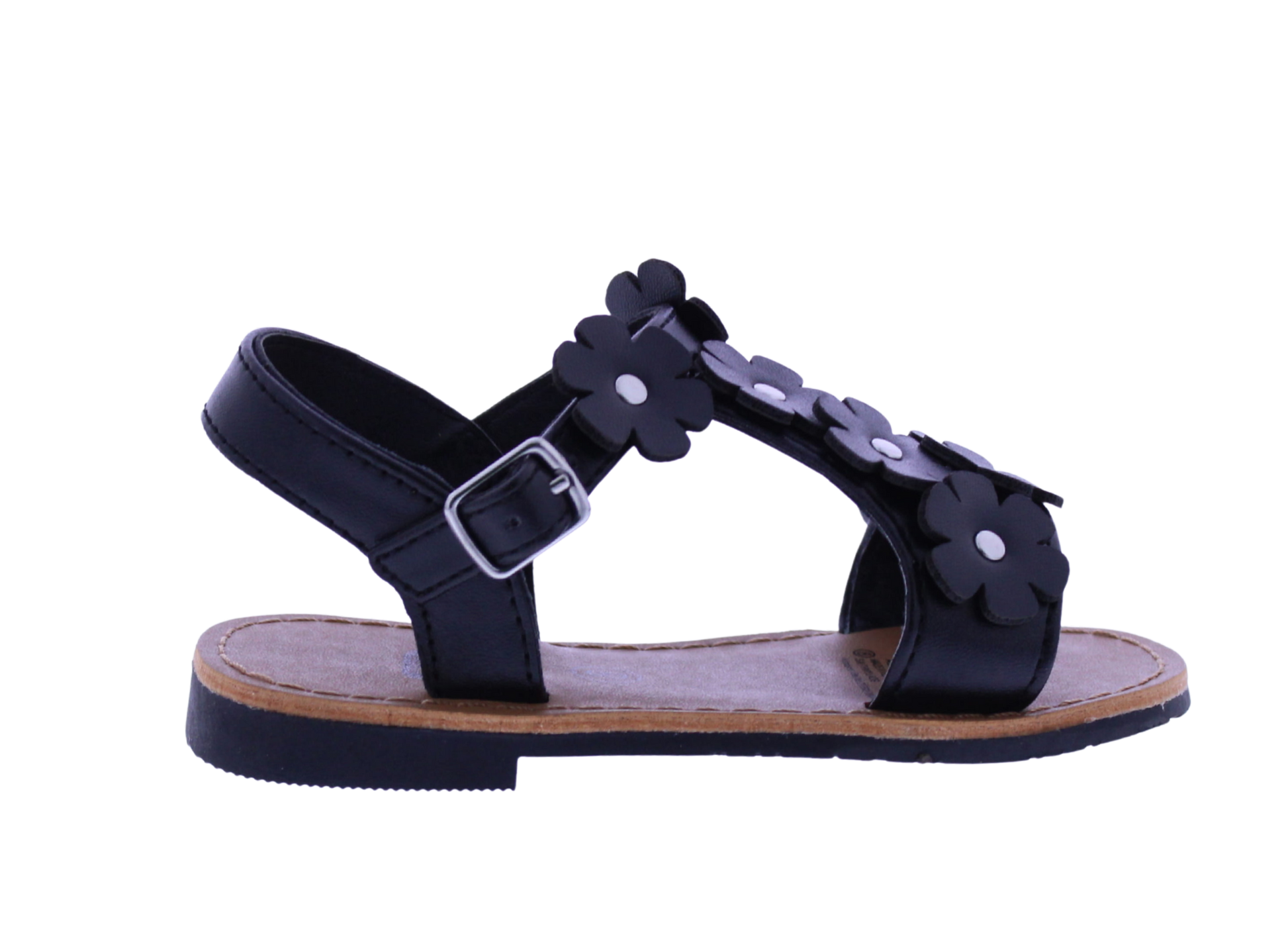 Girls Asymetric Flower Sandal