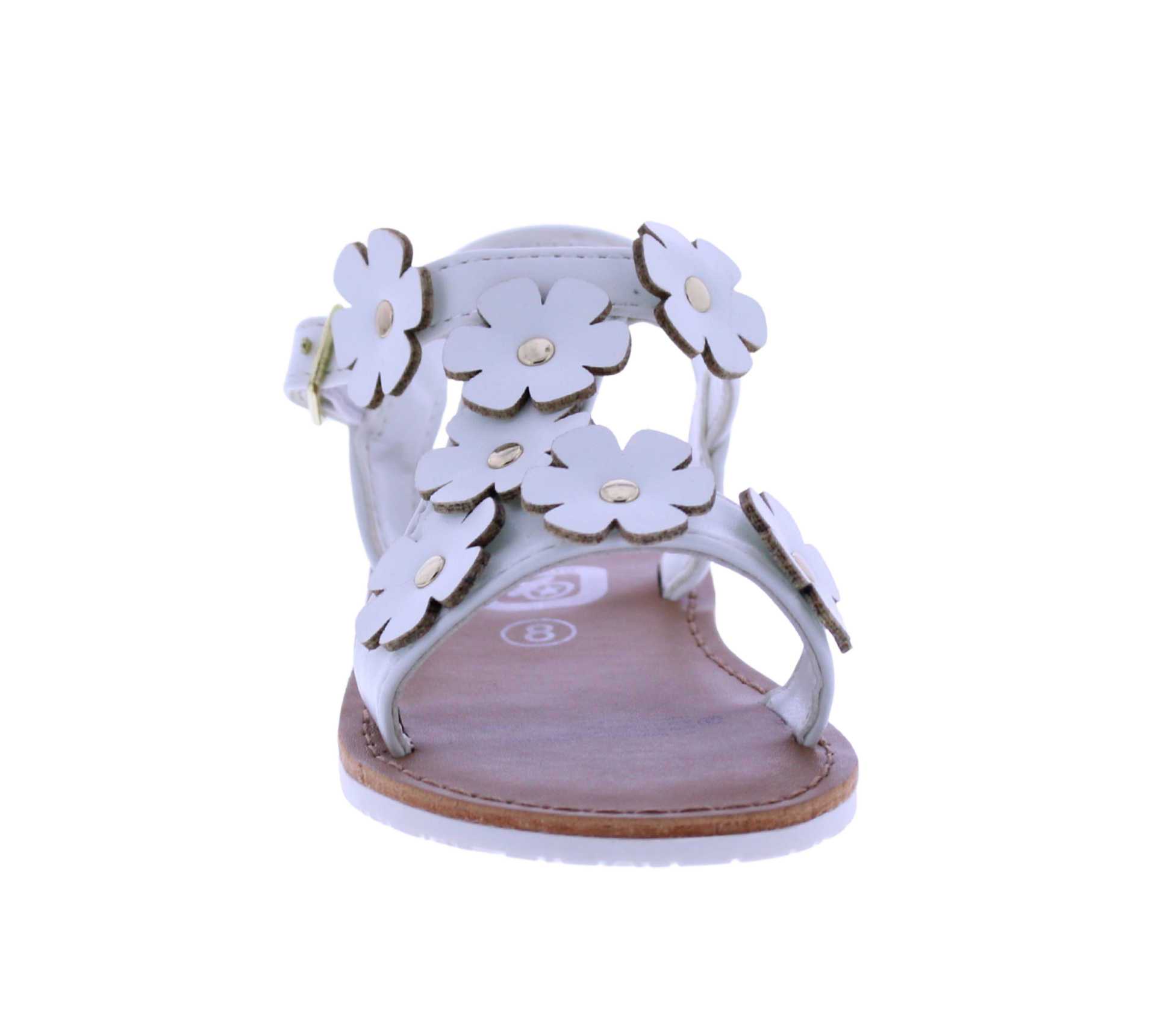 Girls Asymetric Flower Sandal