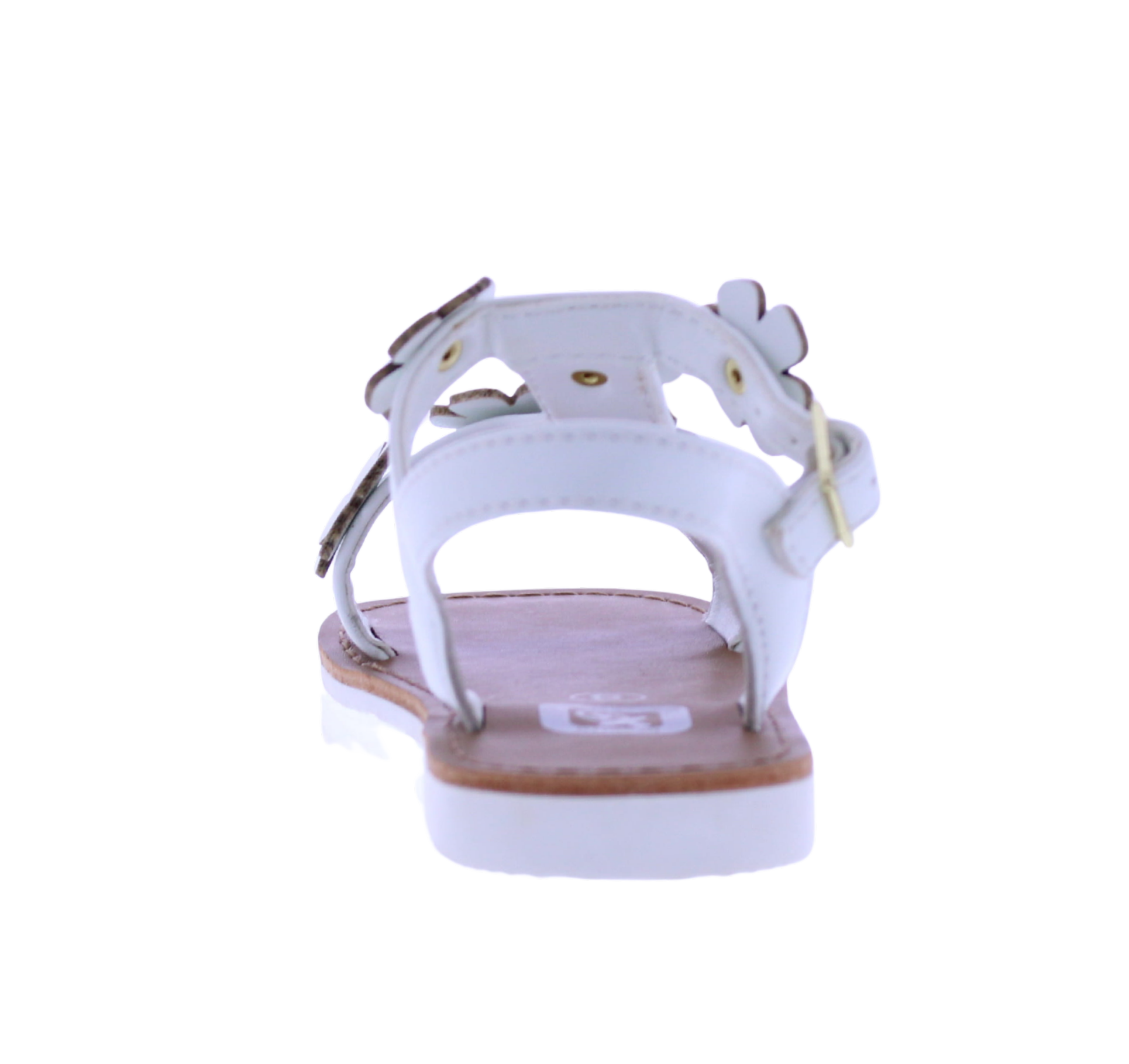 Girls Asymetric Flower Sandal