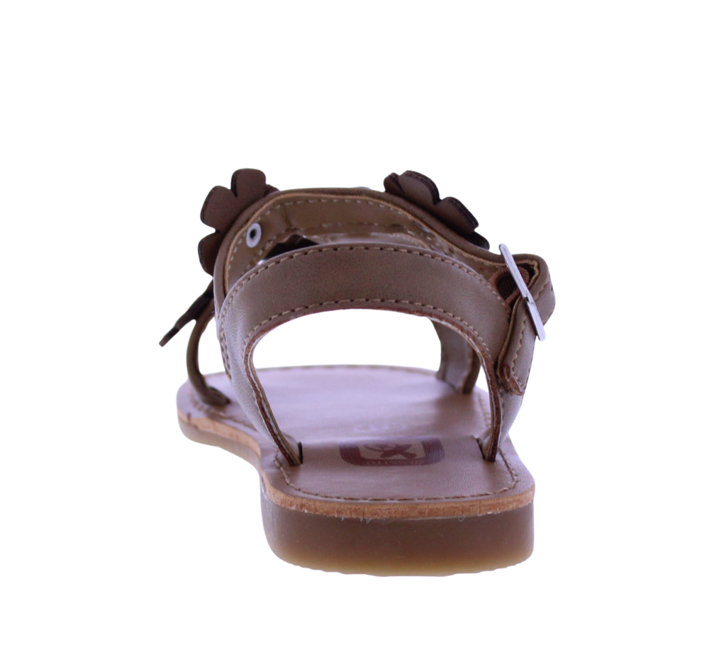 Girls Asymetric Flower Sandal