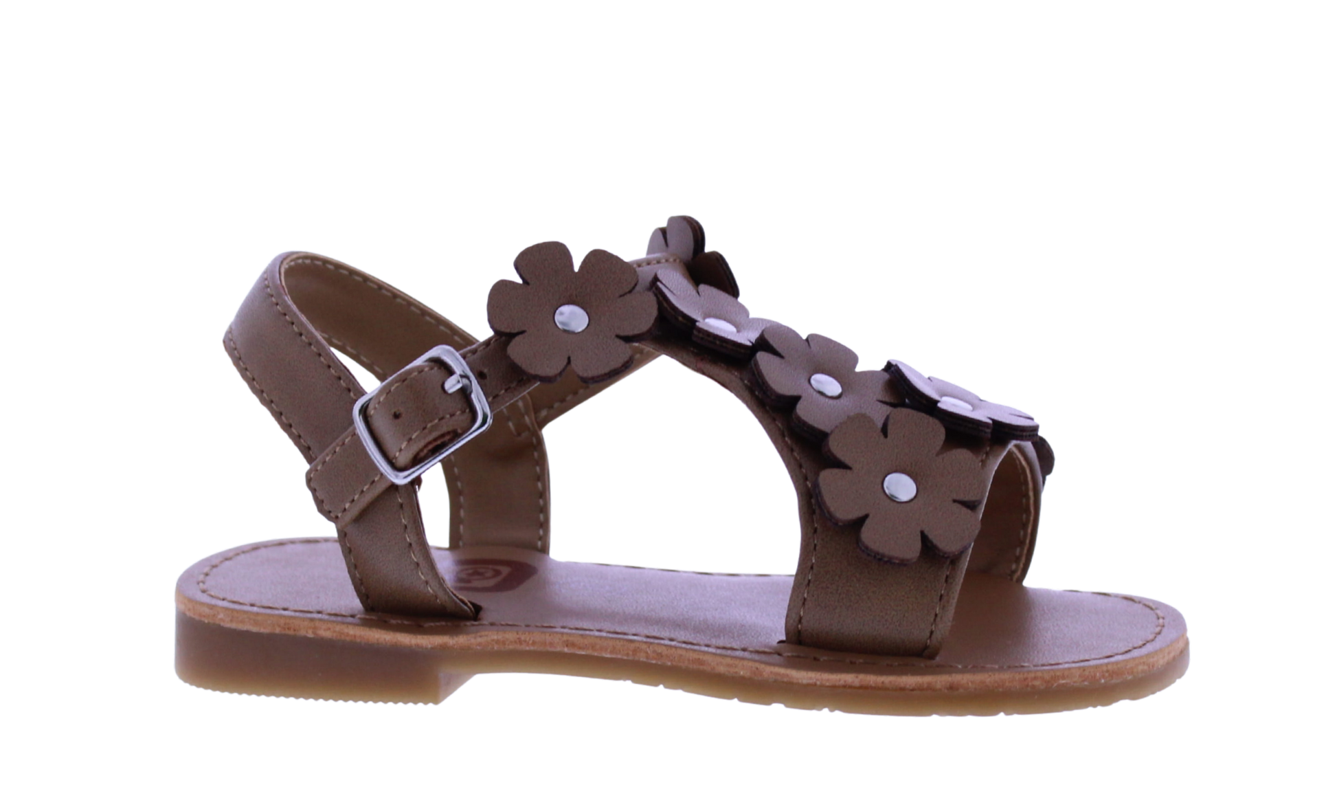 Girls Asymetric Flower Sandal