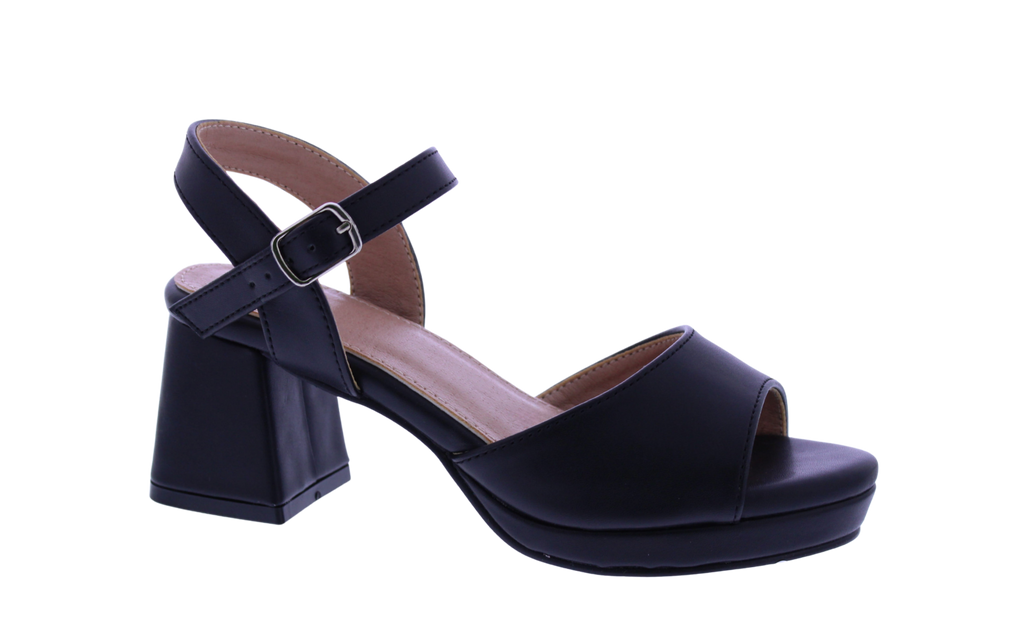 Girls Block Heel Platform