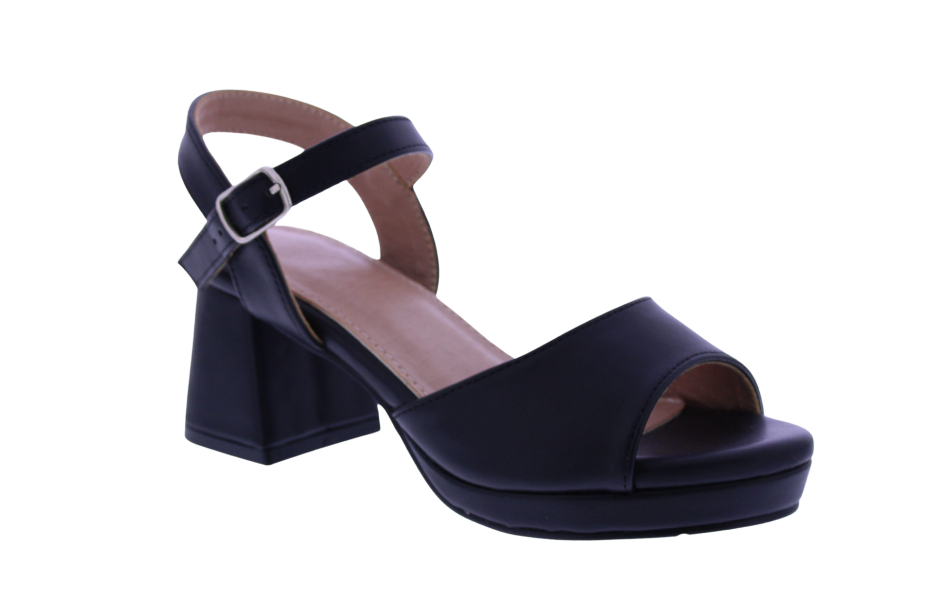 Girls Block Heel Platform