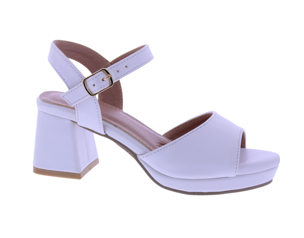 Girls Block Heel Platform