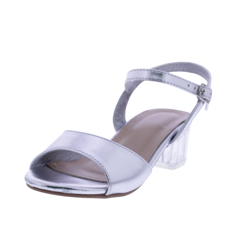 Girls Clear Heel Sandal