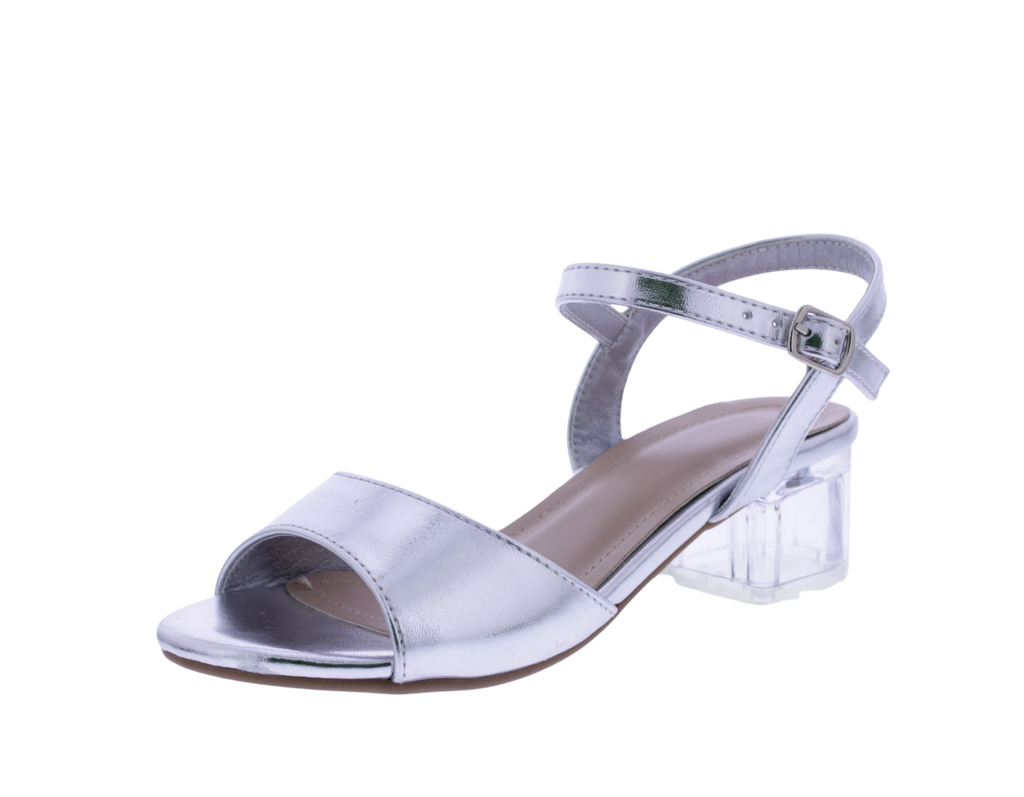 Girls Clear Heel Sandal