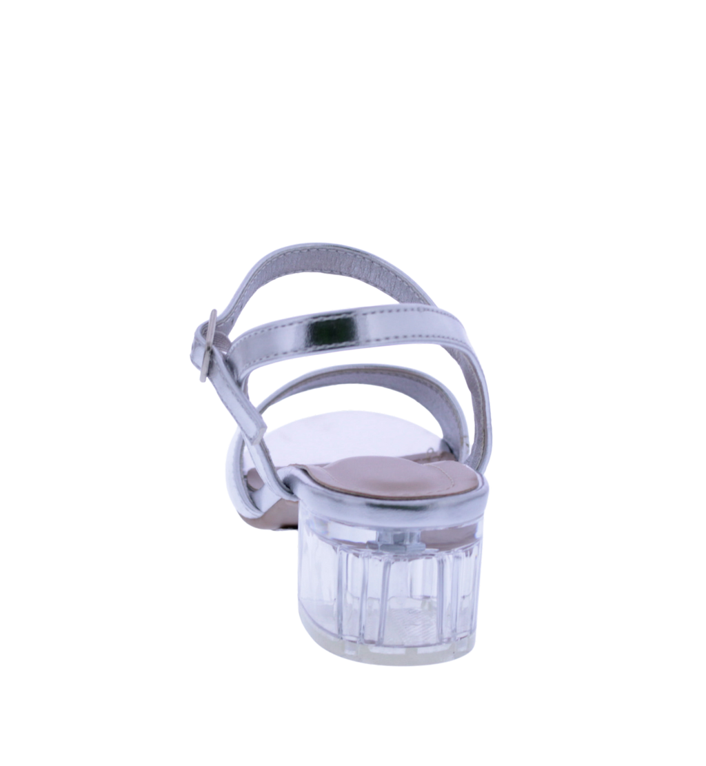 Girls Clear Heel Sandal