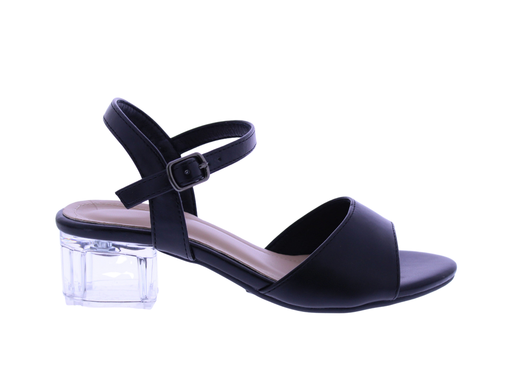 Girls Clear Heel Sandal