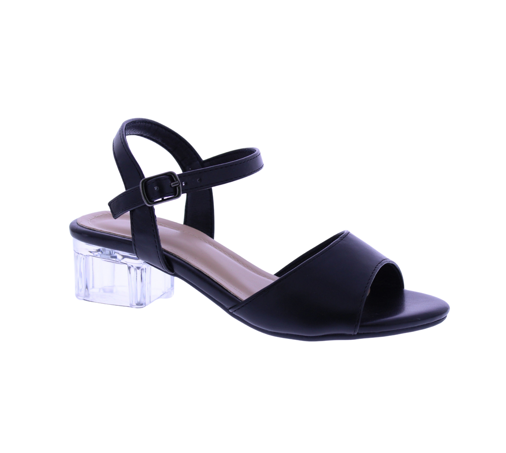 Girls Clear Heel Sandal