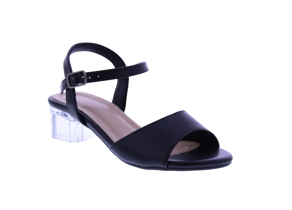 Girls Clear Heel Sandal