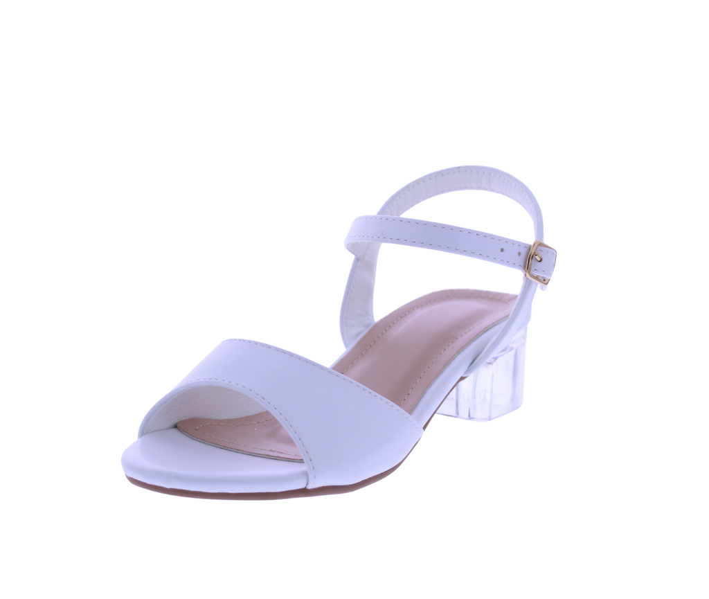Girls Clear Heel Sandal