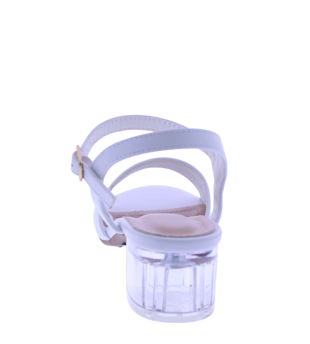 Girls Clear Heel Sandal