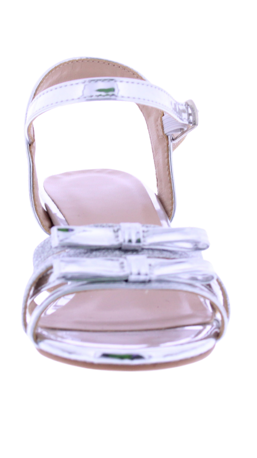 Kids' Double Bow Block Heel Sandal