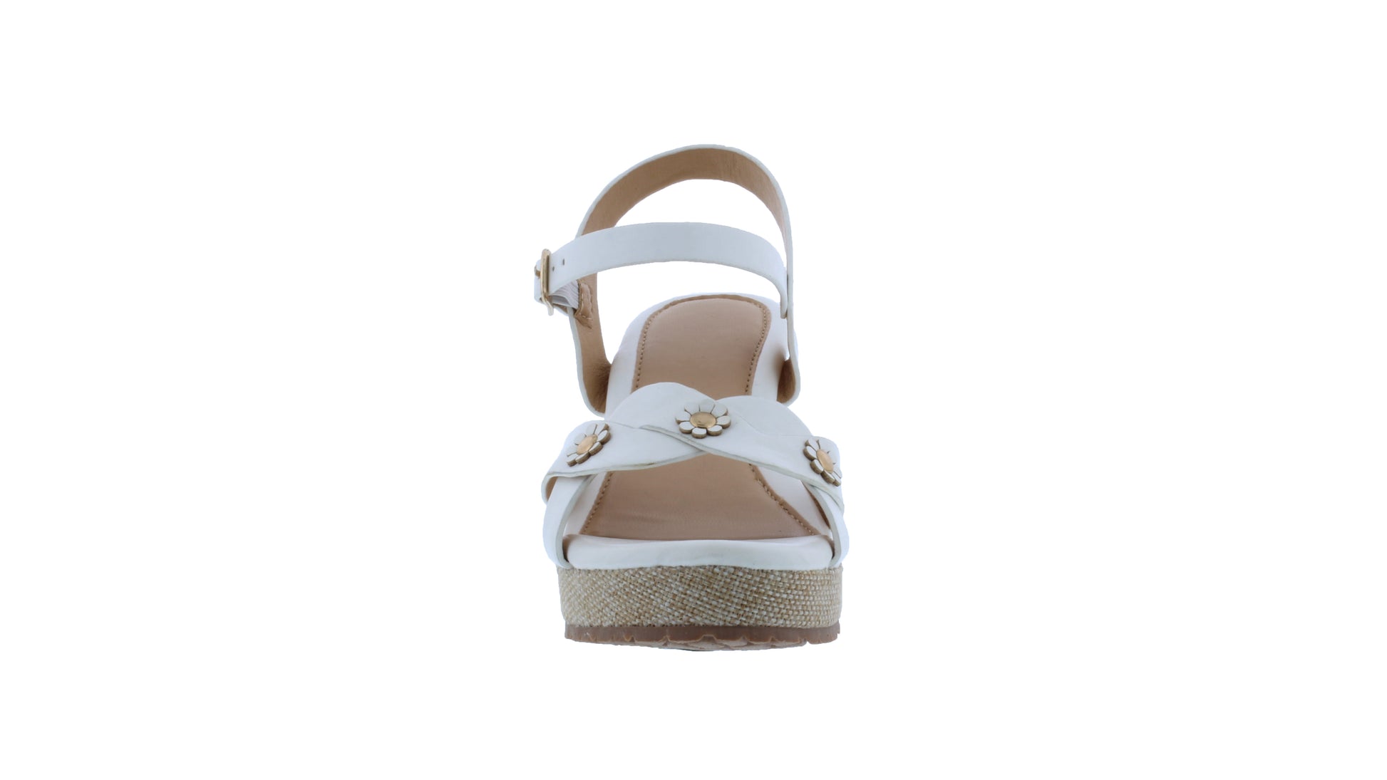 Girls 2" Platform with Glitter Flowers