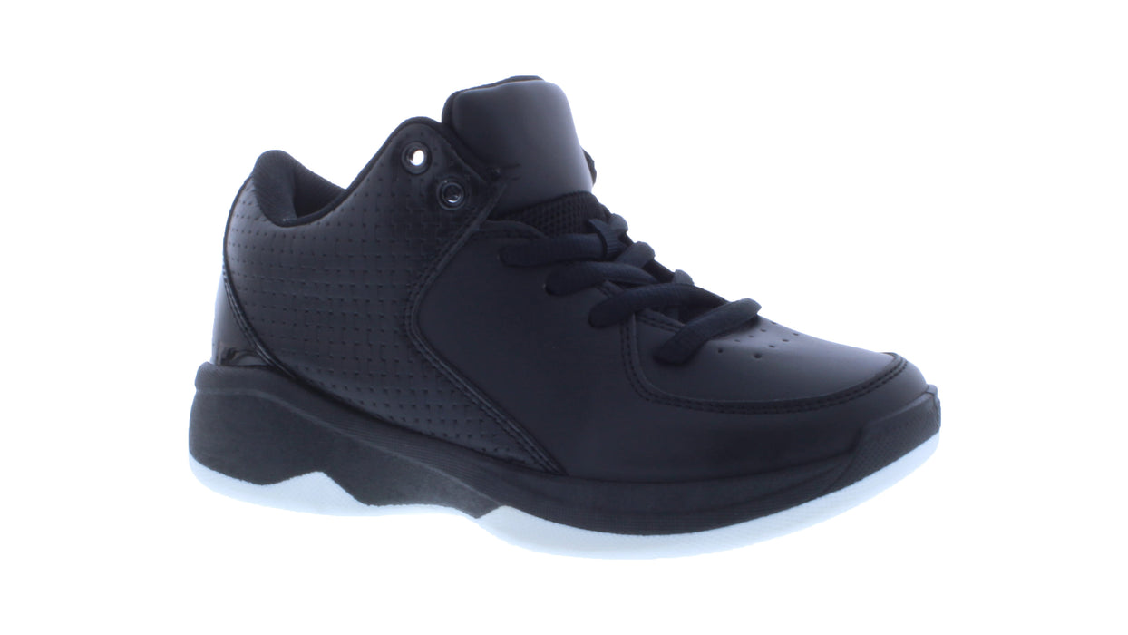 Boys Synthetic Leather Lace Up Sneaker