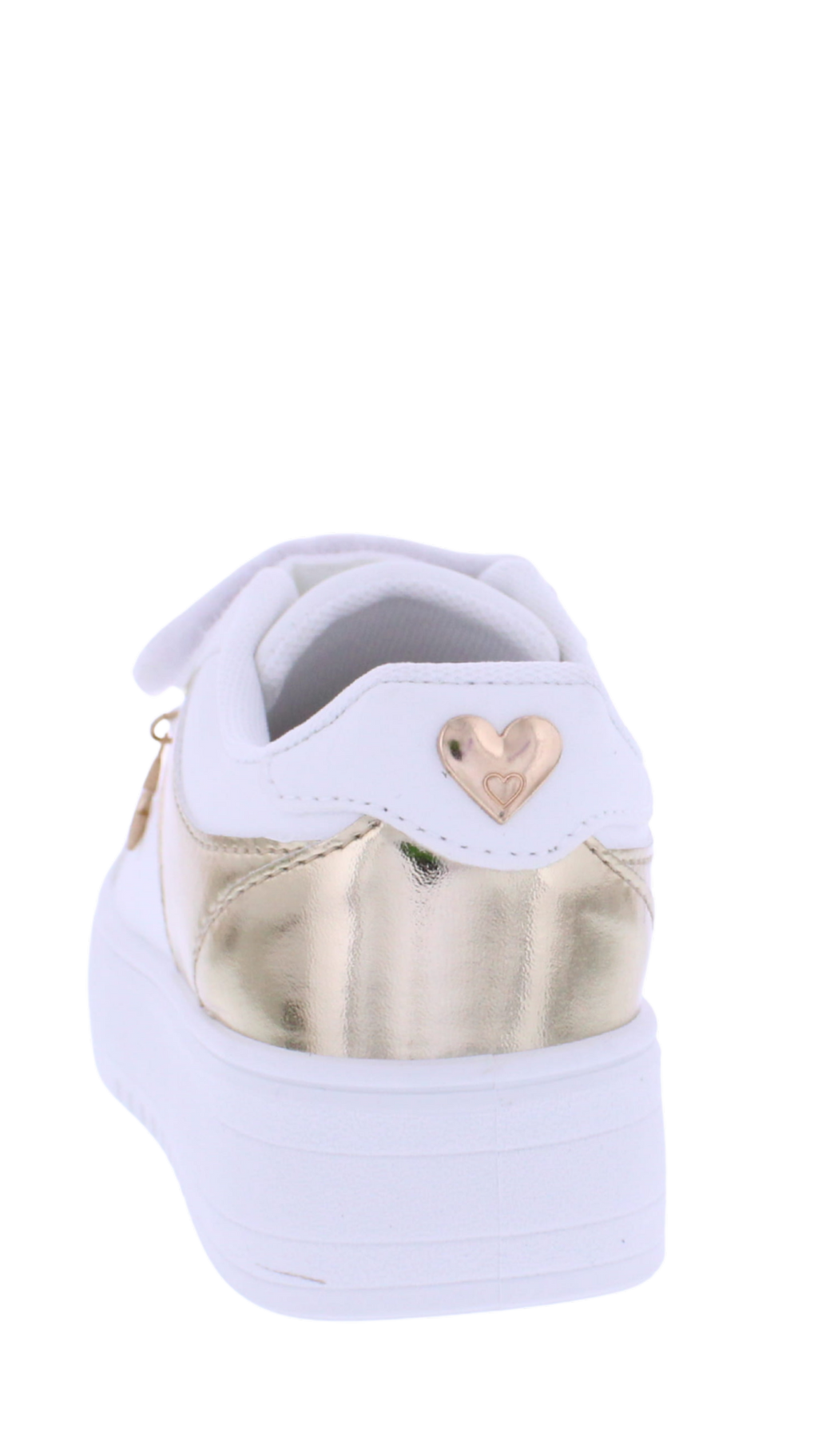 Kids' Platform Velcro Sneaker with Gold Charms