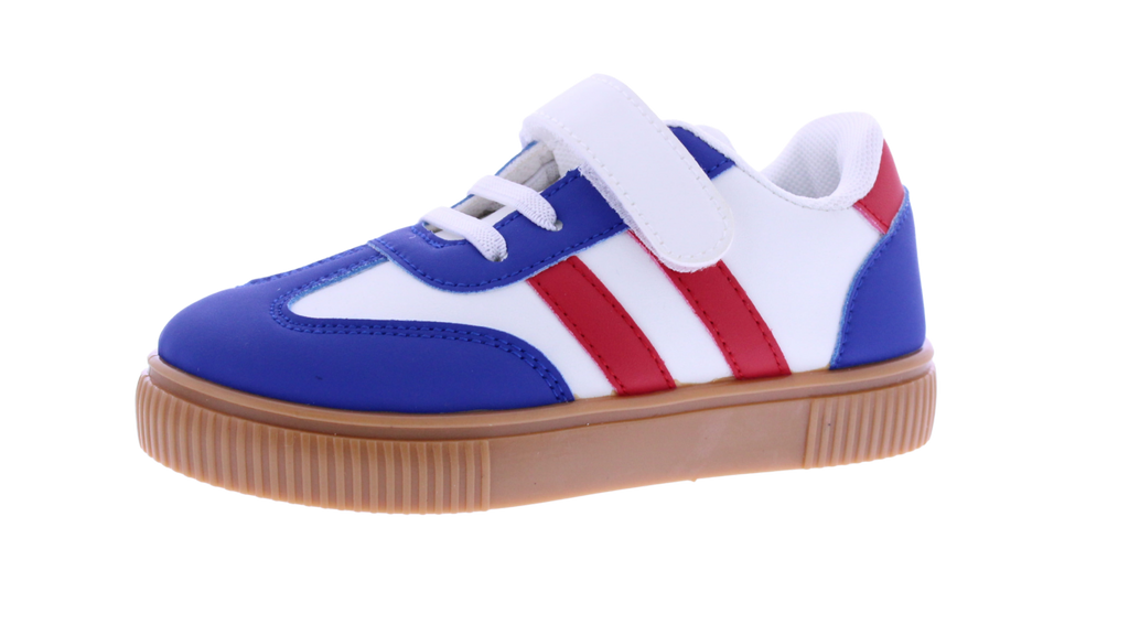 Kids' Retro Stripe Velcro Sneaker