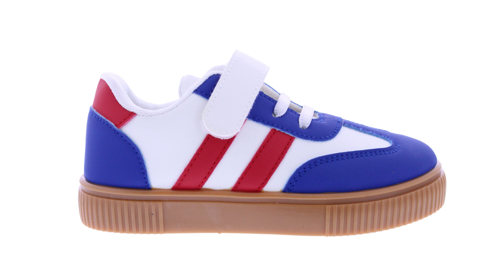 Kids' Retro Stripe Velcro Sneaker