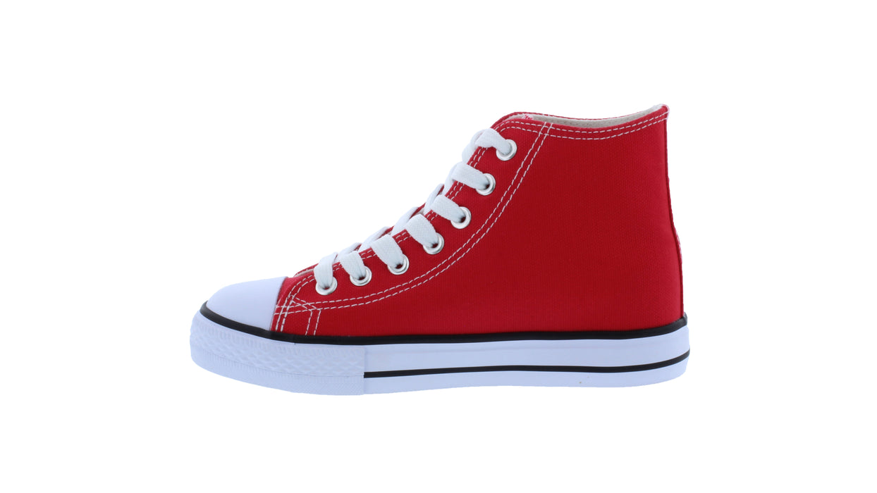 Kids Hi Top Fabric Sneaker