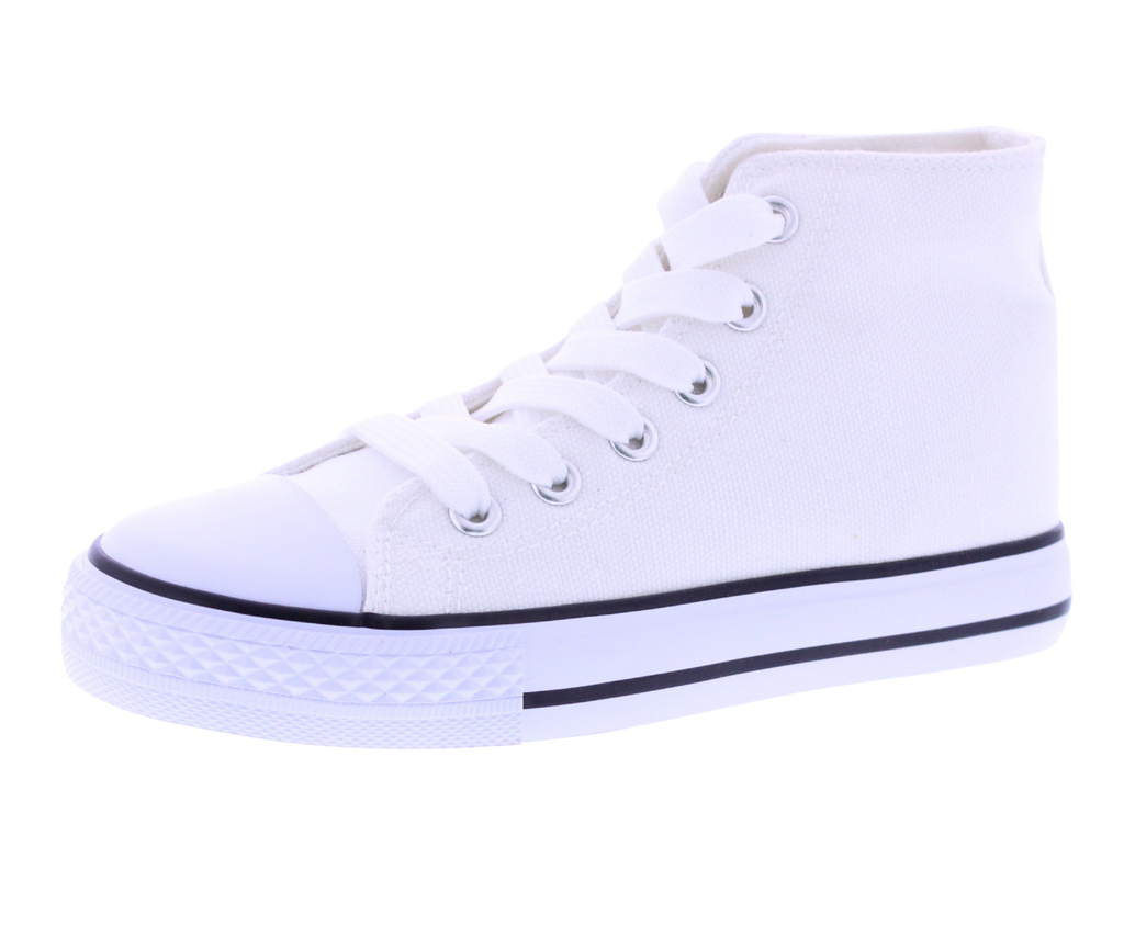 Kids Hi Top Fabric Sneaker